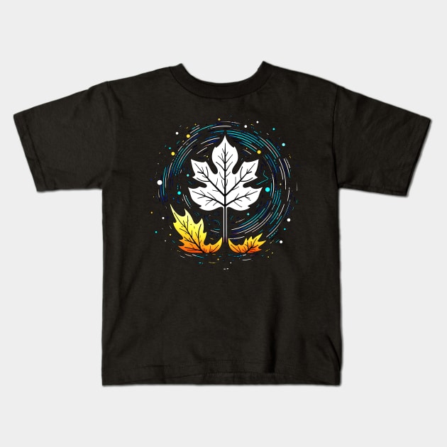 Maple Leaf Inspired design for not only canadian Kids T-Shirt by Czajnikolandia